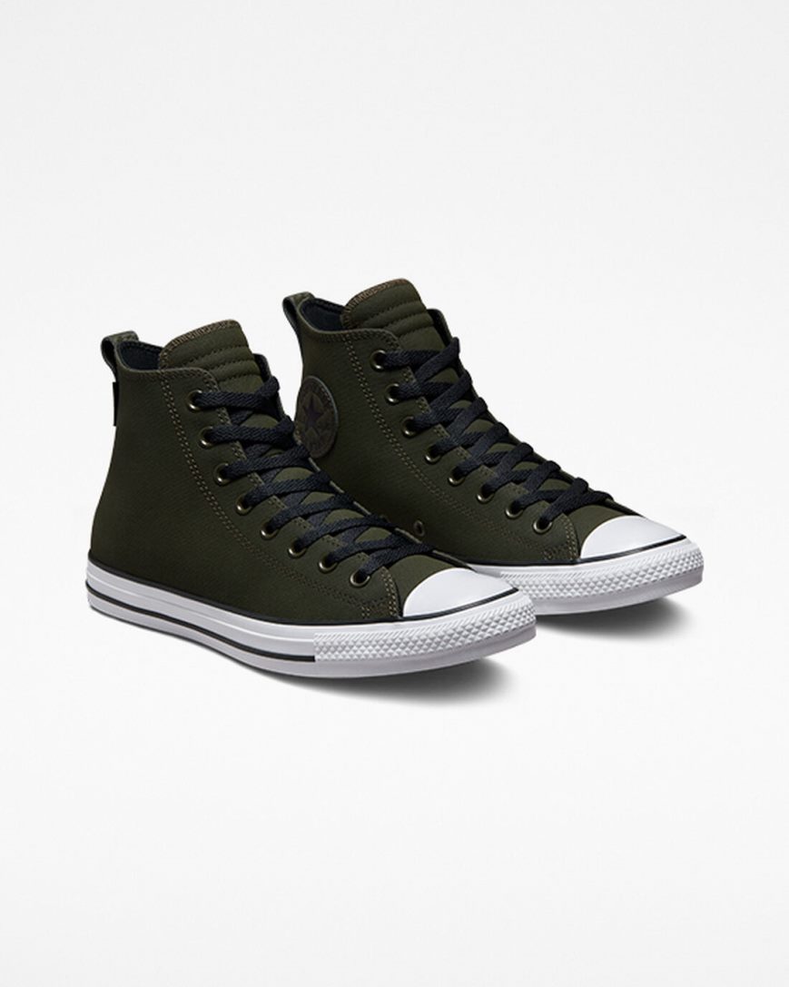 Tenisky Vysoke Converse Chuck Taylor All Star TecTuff Damske Olivovo Zelená Zelene Biele Čierne | SK CAI5114